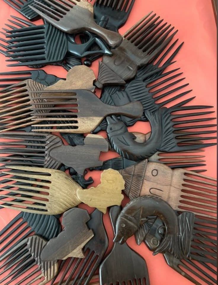 wooden comb
